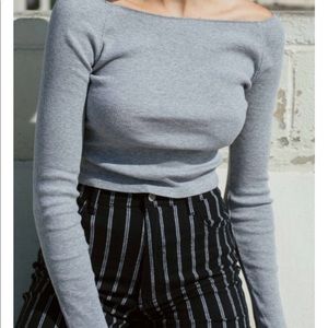 Brandy Melville Mayson Top in grey
